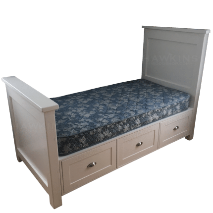 Twin Bed Frame Wood, Wooden Twin Bed Frame, Wood Twin Bed, Underbed Storage, Bed Storage Drawers