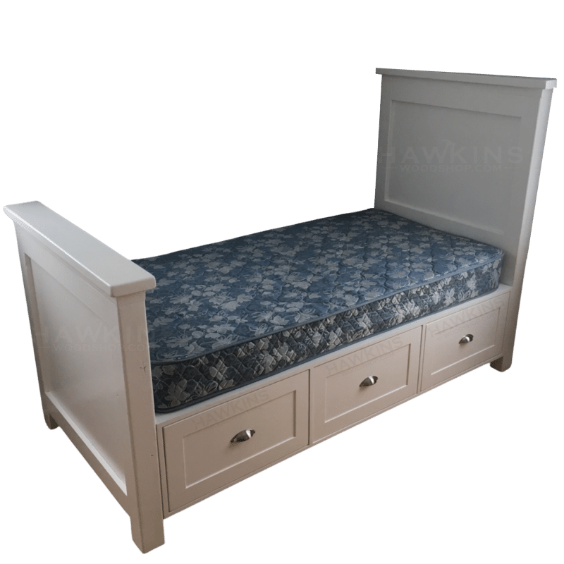 Twin Bed Frame Wood, Wooden Twin Bed Frame, Wood Twin Bed, Underbed Storage, Bed Storage Drawers