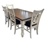 Turned Leg Dining Table, Custom Dining Tables, Solid Wood Dining Tables 1