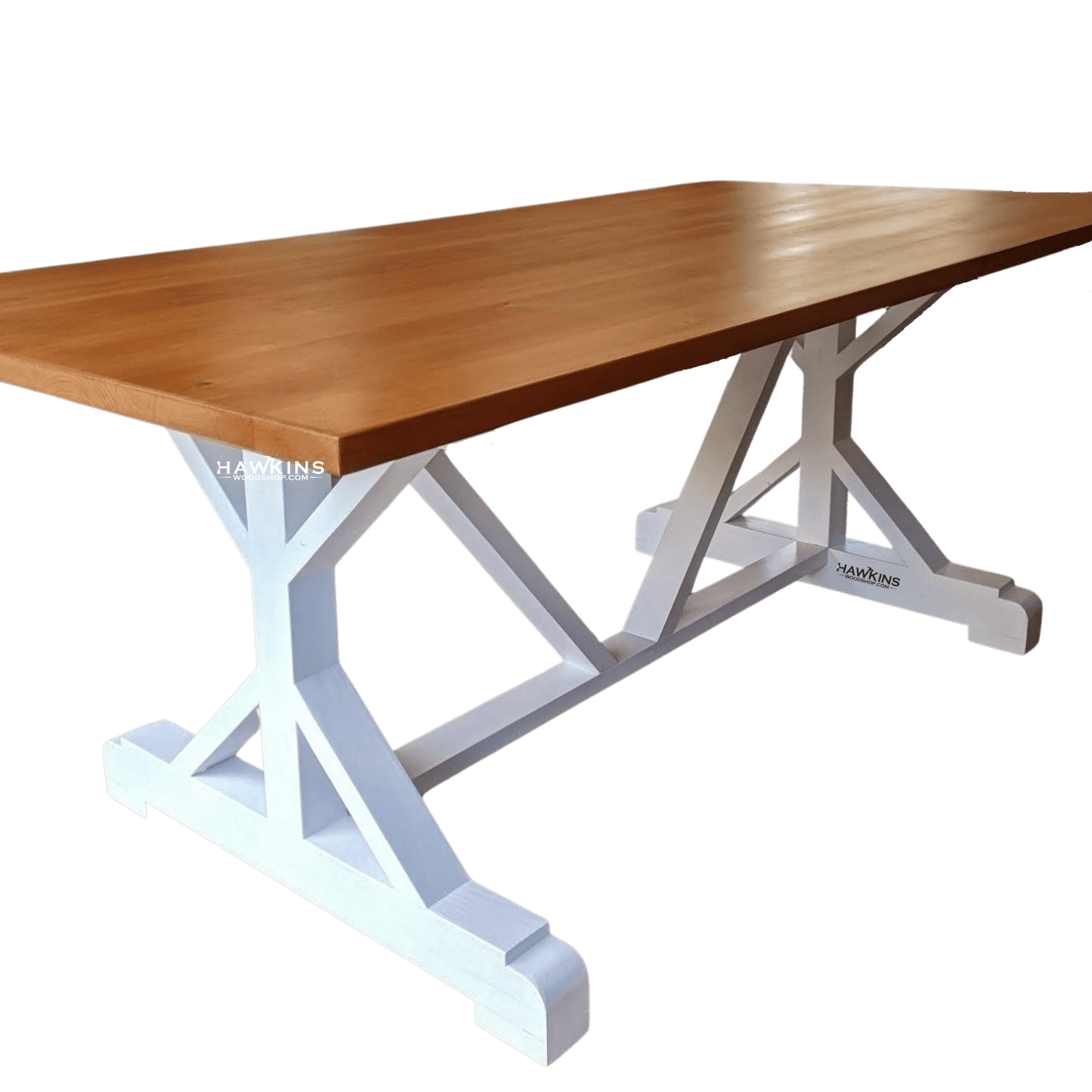 Trestle Dining Table, Wood Dining Table, Farmhouse Dining Room Table Featured Image