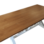 Trestle Dining Table, Wood Dining Table, Farmhouse Dining Room Table Top Image