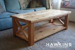 Enjoy Fast, Free Nationwide Shipping!  Owned By A Husband And Wife Team Of High-School Music Teachers, Hawkinswoodshop.com Is Your One Stop Shop For Quality Usa Handmade Industrial, Modern, Mid-Century, And Rustic Furniture As Well As Imported Furniture.  Get Our Coffee Table Hardwood Built To Order Custom Rustic X Country Farmhouse Solid Wood On Sale Now!