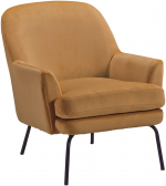 Enjoy fast, free nationwide shipping!  Owned by a husband and wife team of high-school music teachers, HawkinsWoodshop.com is your one stop shop for quality USA handmade industrial, modern, mid-century, and rustic furniture as well as imported furniture.  Get our Dericka Modern Velvet Upholstered Accent Chair, Gold on sale now!