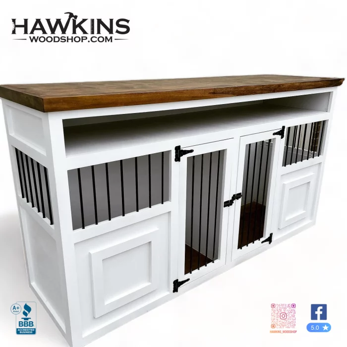 Dog Kennel Dog Crate White Background Watermarked Hawkinswoodshop30