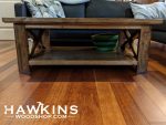 Enjoy Fast, Free Nationwide Shipping!  Owned By A Husband And Wife Team Of High-School Music Teachers, Hawkinswoodshop.com Is Your One Stop Shop For Quality Usa Handmade Industrial, Modern, Mid-Century, And Rustic Furniture As Well As Imported Furniture.  Get Our Coffee Table Hardwood Built To Order Custom Rustic X Country Farmhouse Solid Wood On Sale Now!