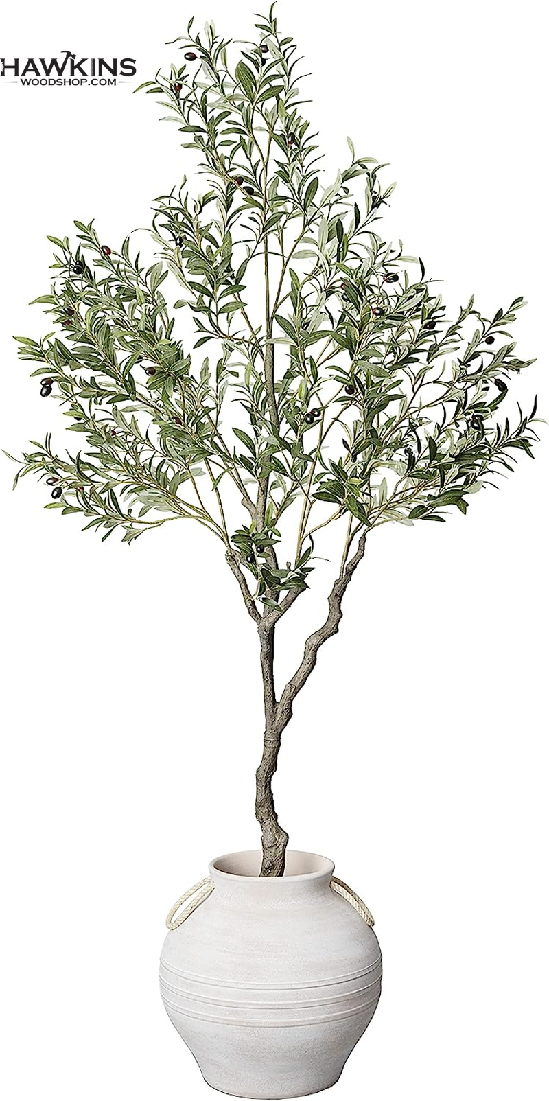 Artificial Olive Trees, Fire Retardant Plants