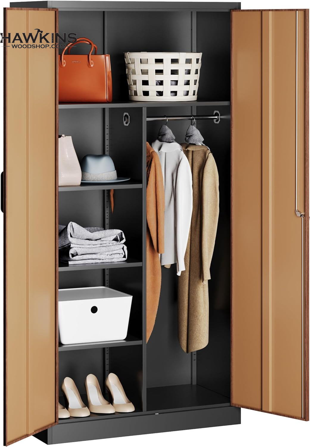 Mobile Wardrobe Storage Cabinet
