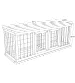 Dimensions Of Double Door Dog Kennel