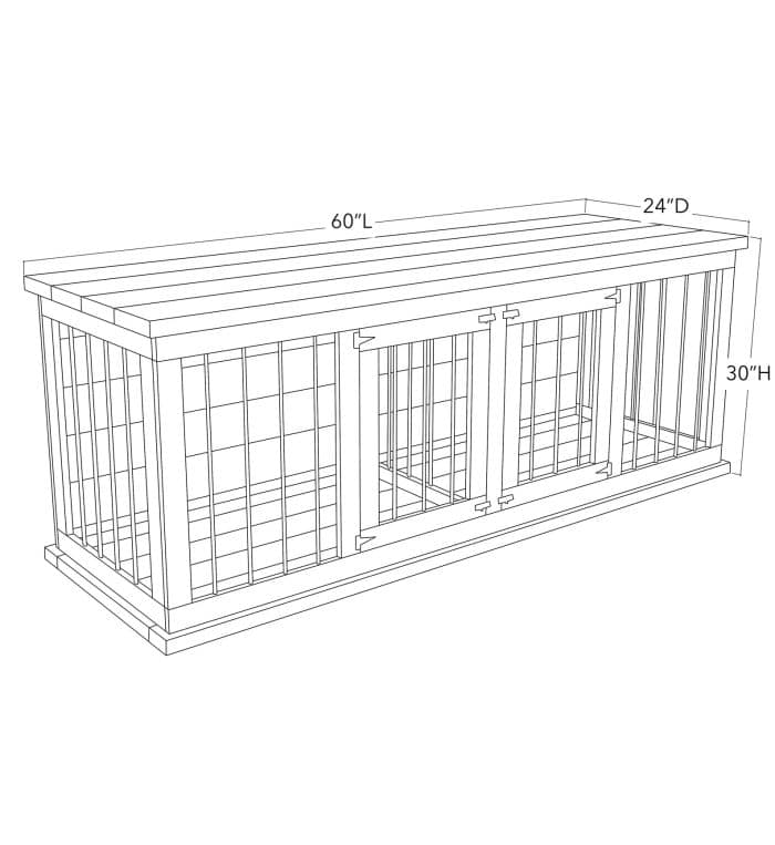 Dimensions Of Double Door Dog Kennel