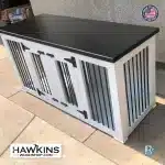 Double Door Dog Kennel Hawkins Woodshop7