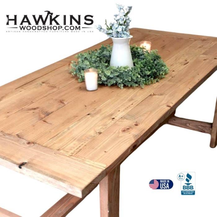 Hawkins Woodshop Simple Farmhouse Table 2