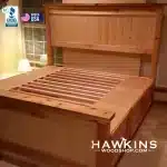 Solid Wood Bed With 3 Drawers Storage 2