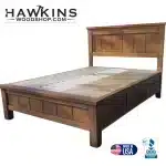 Solid Wood Bed With 3 Drawers Storage 5