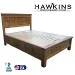 Solid Wood Bed With 3 Drawers Storage 6